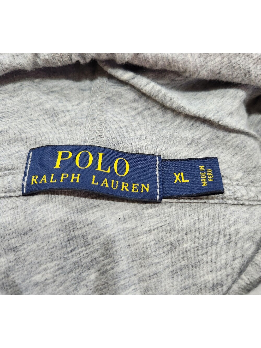 Polo Ralph Lauren Men Gray Hoodie Pullover Long Sleeve Pony Light Weight Size XL - Picture 7 of 10
